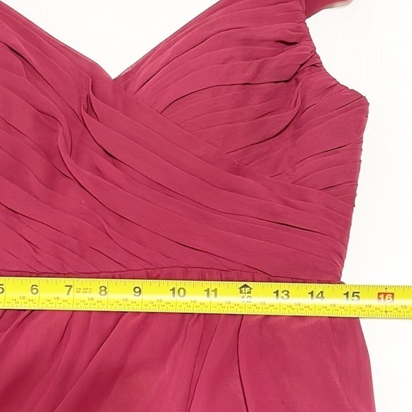 Reverly Kennedy Chiffon Bridesmaid Dress Size 8 - Picture 12 of 16